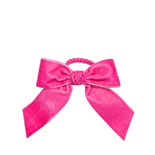Velvet Bow Napkin Ring | Hot Pink