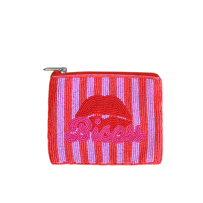 BISOU Lips | Beaded Pouch