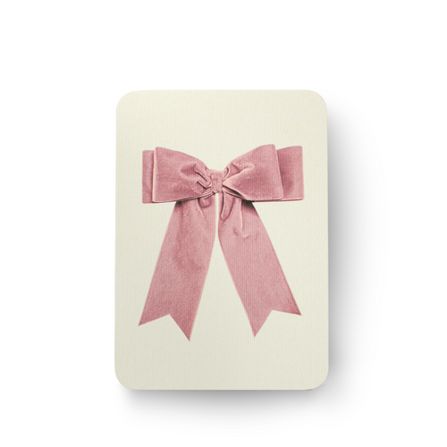 Bow Greeting Card | Pink