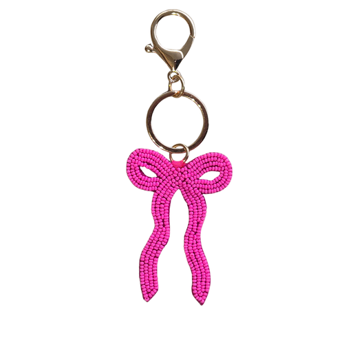 The Bow | Beaded Bag Charm/Key Ring