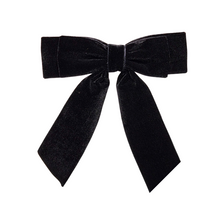 16CM Bow Barrette Hair Clip | Black Velvet