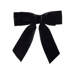 16CM Bow Barrette Hair Clip | Black Velvet