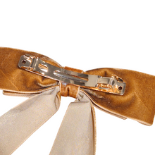 16CM Bow Barrette Hair Clip | Bronze Velvet