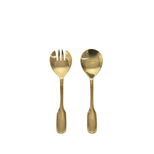 Mini Duchess Brass Salad Servers