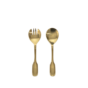 Mini Duchess Brass Salad Servers