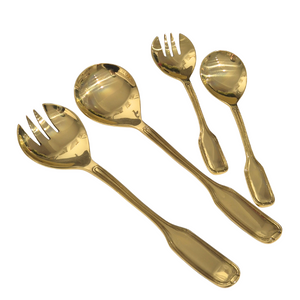 Mini Duchess Brass Salad Servers