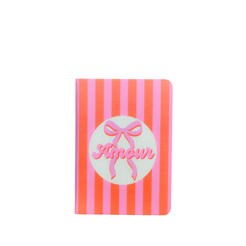 A6 Amour Bow Hardcover Notebook | 80 Sheets