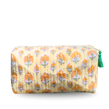 Floral Toiletry Bag | Lotus Yellow