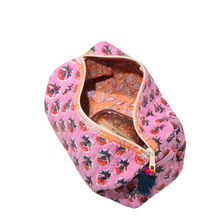 Floral Toiletry Bag | Dandelion Pink