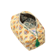 Floral Toiletry Bag | Lotus Yellow