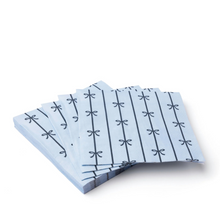 Blue Bow Disposable Lunch Napkins | Set-of-20