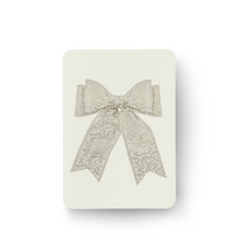 Bow Greeting Card | White