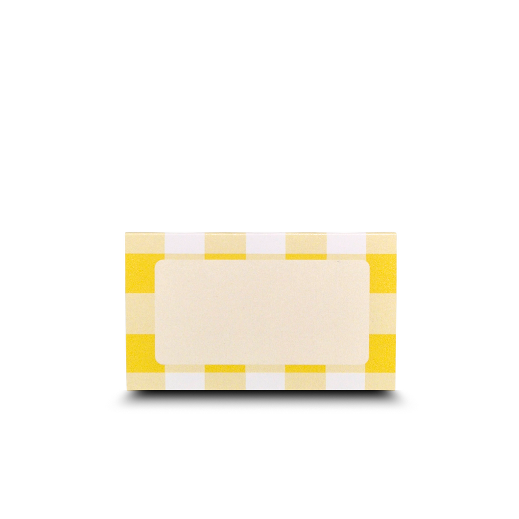 Bee Gingham Name Cards | Set of 10