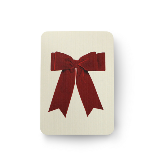 Bow Greeting Card | Red