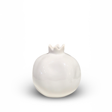 Ceramic Pomegranate Vase | White Glaze