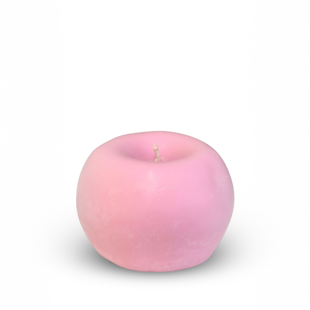 Rosh Hashanah Apple Candle | Pink