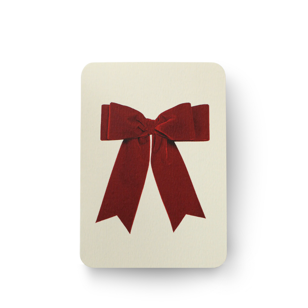 Bow Greeting Card | Red