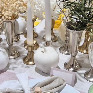 Ceramic Apple Ornament | Off-White Glaze