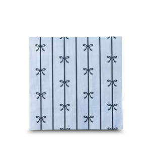 Blue Bow Disposable Lunch Napkins | Set-of-20