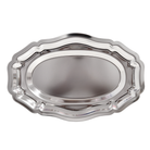 Silver decorative bowl on a white background