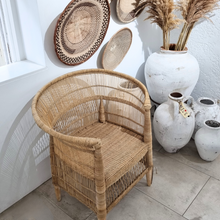 Malawi Rattan Cane Chair | Dining Outdoor Furniture, left angle