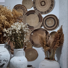 Extra Large Batonga Winnowing Basket | C, hanging off wall