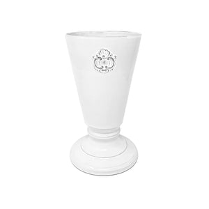 Charles White Ceramic Footed Vase - Elegant Home Decor Accent, image