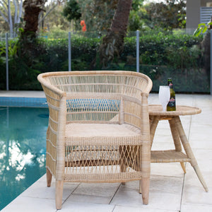 Malawi Rattan Cane Chair | Dining Outdoor Furniture, near pool