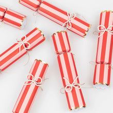 Pearly Striped Christmas Crackers | Pack of 6