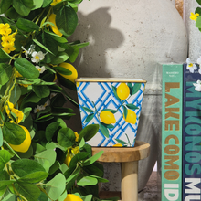 Large Amber Cachepot Candle | Lemon