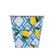 Large Amber Cachepot Candle | Lemon