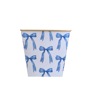 Large Amber Cachepot Candle | Hamptons Bow