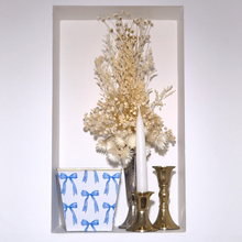 Large Amber Cachepot Candle | Hamptons Bow