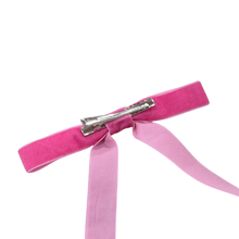 Pink Velvet Bow | Clip-on Ornament