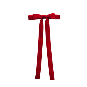Red Velvet Bow | Clip-on Ornament