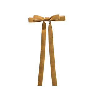 Gold Velvet Bow | Clip-on Ornament
