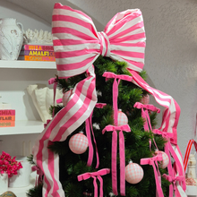 Pink Velvet Bow | Clip-on Ornament
