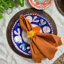 Woven Palm Napkin Ring | Gold Fish