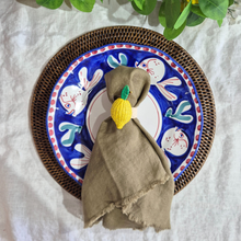 Woven Palm Napkin Ring | Lemon