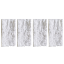 Comme Ça Frayed Edge Linen Napkins x 4 - White