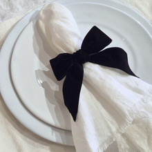 Comme Ça Frayed Edge Linen Napkins x 4 - White