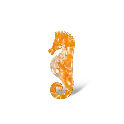 Gold Seahorse Hair Claw