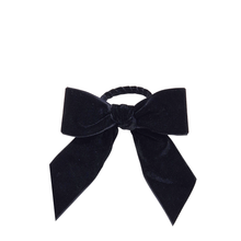 Velvet Bow Napkin Ring | Black