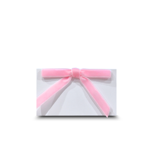 Baby Pink Velvet Bow Name Cards | Set-of-10