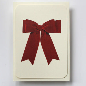 Bow Greeting Card | Red