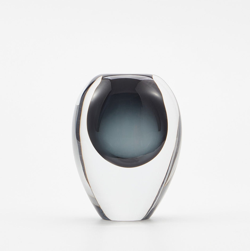 Perle Smoke Glass Vase | Large