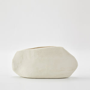 Handmade Chalk Ceramic Vase - Ivory 