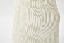 Handmade Chalk Ceramic Vase - Ivory | Tall, closeup