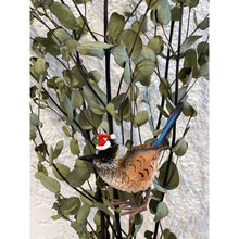 Bristle Christmas Decoration - Blue Wren