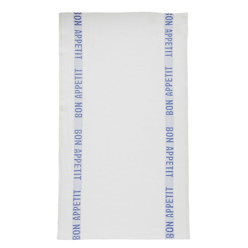 Bon Appetit Tea Towel - White/Blue
